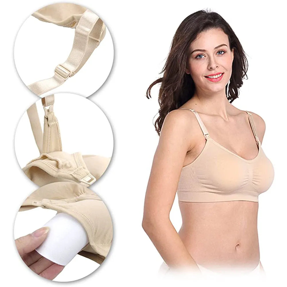 Maternity Bra Wirefree Breastfeeding and Nursing Bra