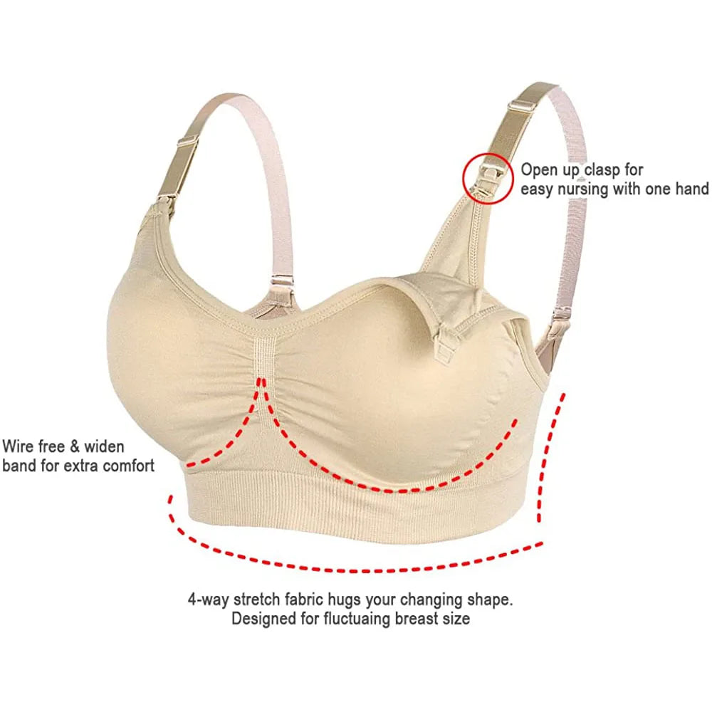 Maternity Bra Wirefree Breastfeeding and Nursing Bra