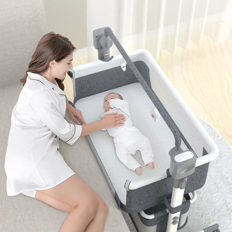 Newborn Baby Electric Rocking Cradle Bassinet