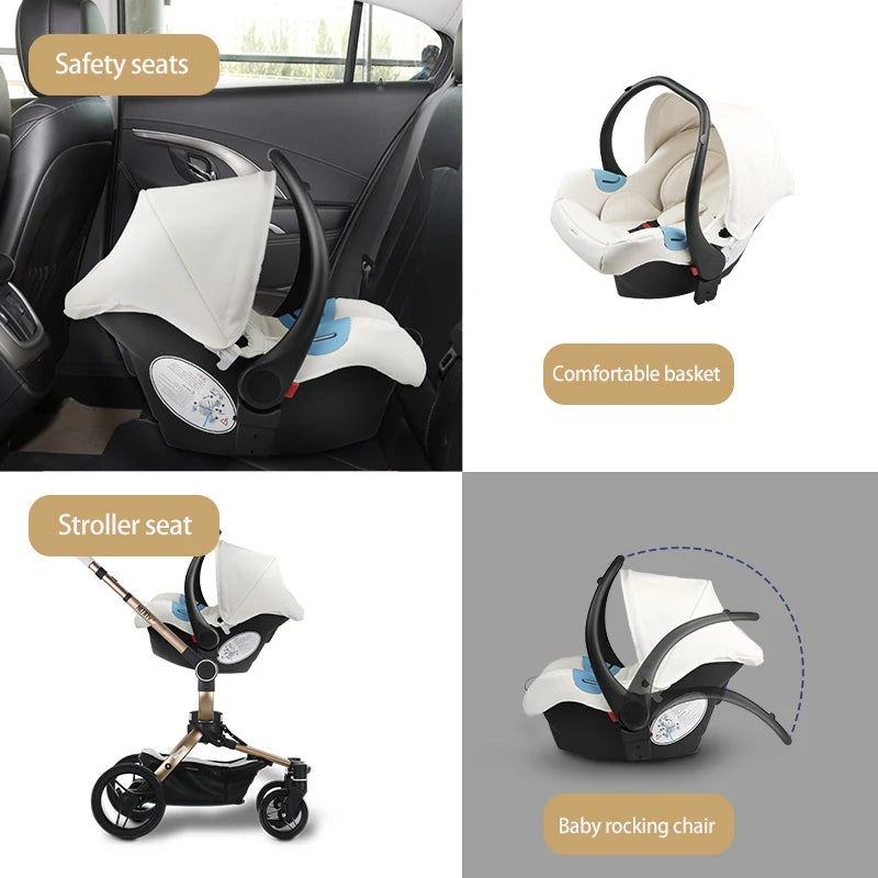 Baby Stroller Bassinet Combo Car Seat