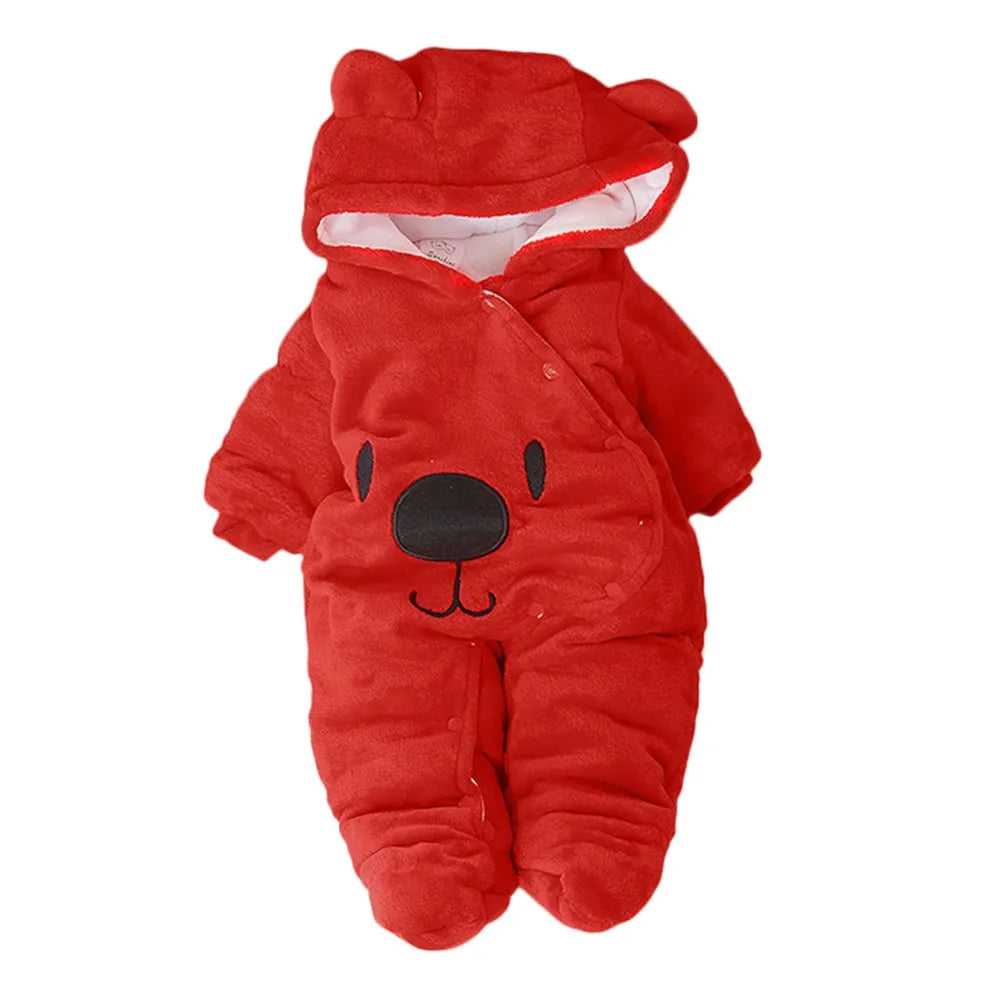 Newborn Infant Baby Winter Romper Overalls