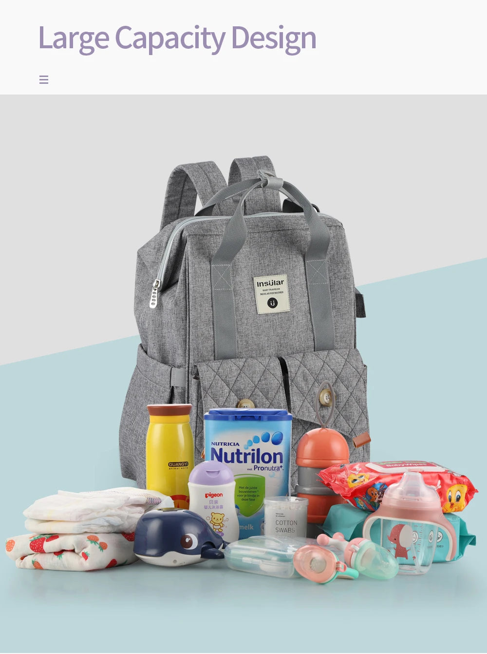 Baby Diaper Travel Backpack