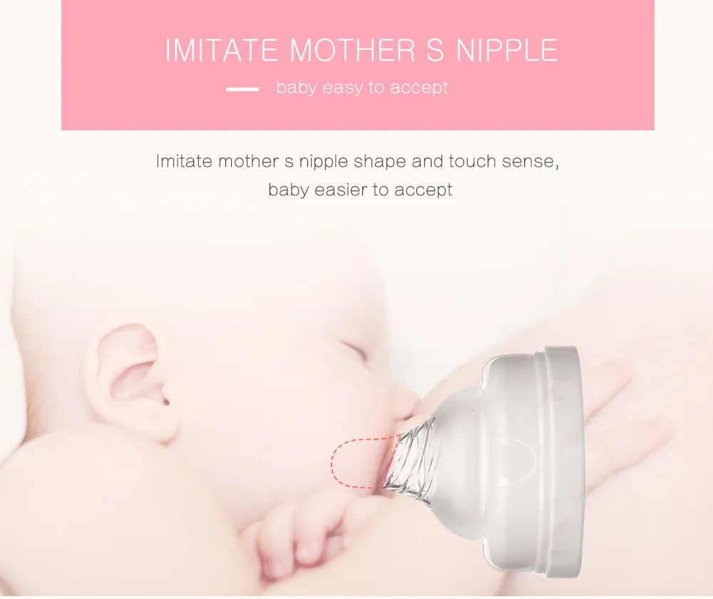 Breast Pumps Powerful Nipple Suction Electric Breast Pump with Baby Milk Bottle Cold Heat Pad