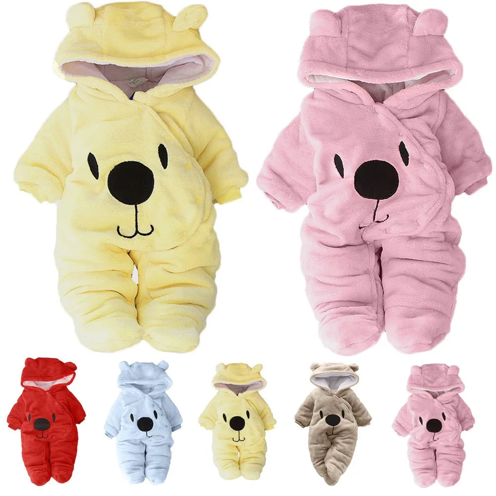 Newborn Infant Baby Winter Romper Overalls