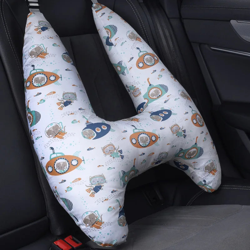 Kid Travel Pillow Cushion for Car Seat