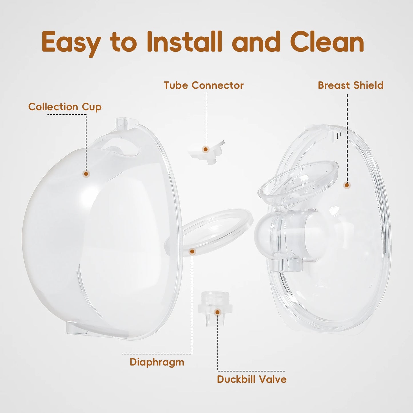 Hands Free Wearable Breast Pump