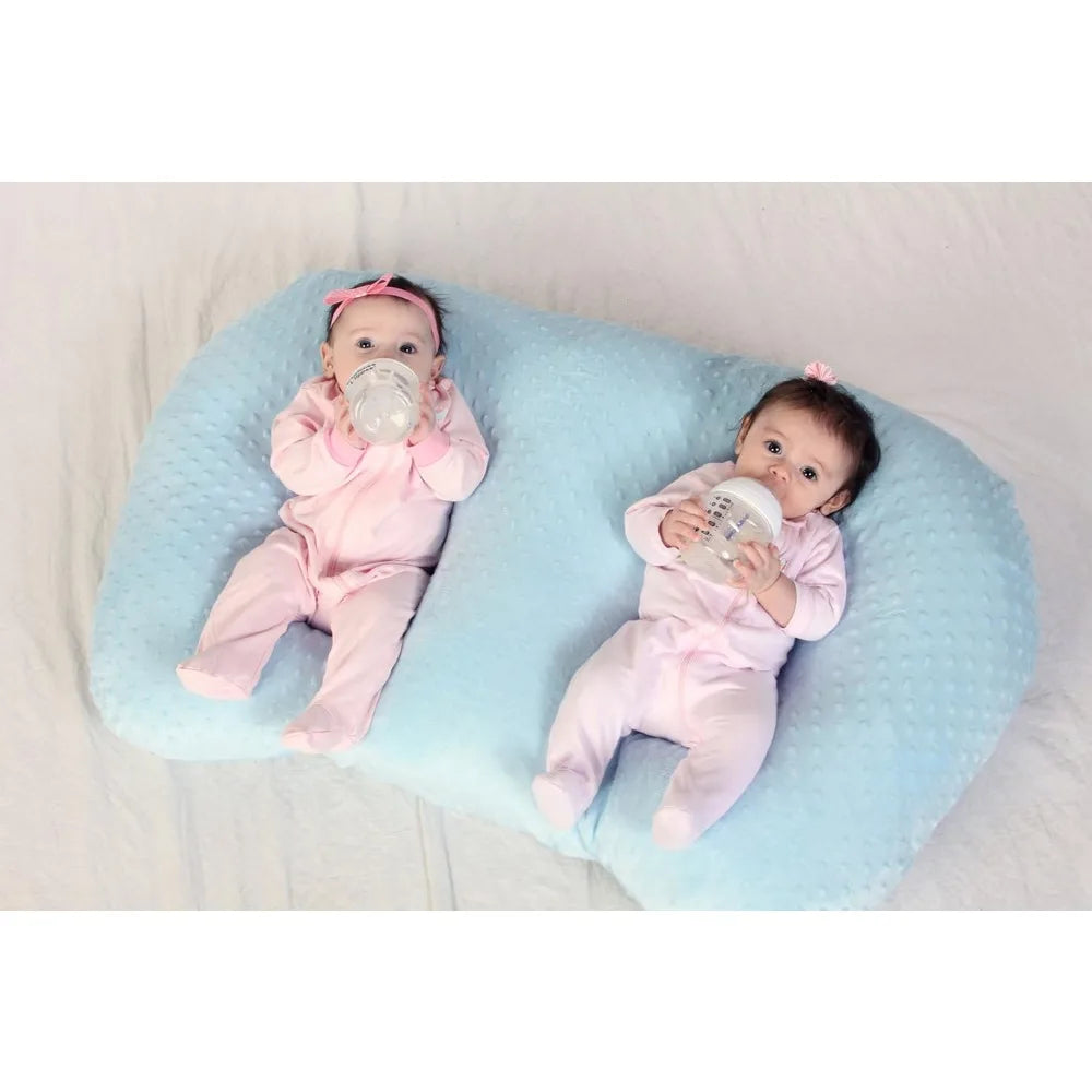 Multiuse Twin Pillow -  Breastfeeding, Bottlefeeding, Tummy Time, Reflux, Support and Pregnancy Pillow!