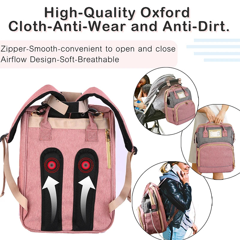 Mommy Large Backpack Diaper Stroller Bag