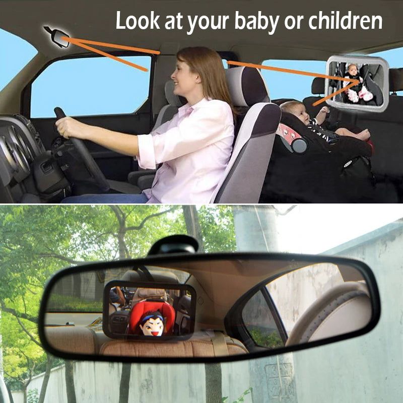 Baby Car Mirror for Backseat Rearview Facing Headrest Mount