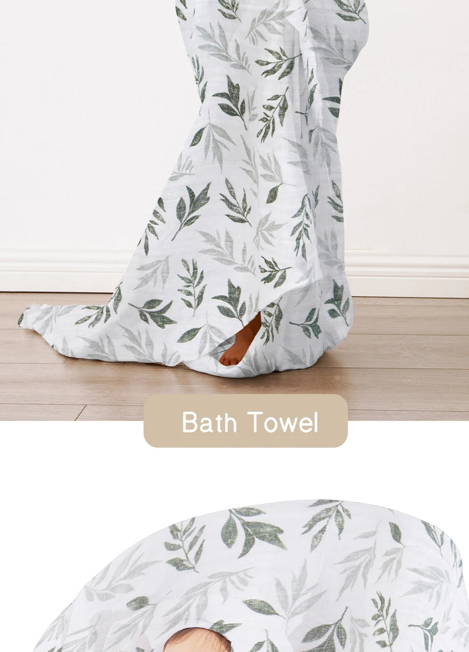 Newborn Baby Bath Towel Wrap Cotton Muslin Blankets