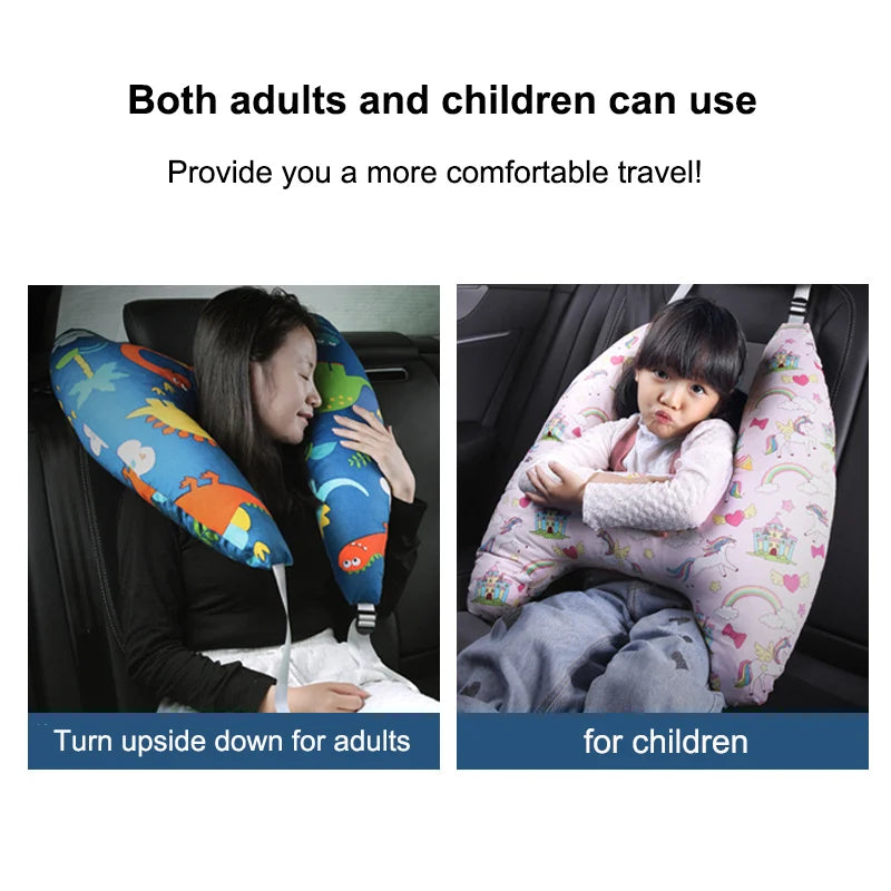 Kid Travel Pillow Cushion for Car Seat