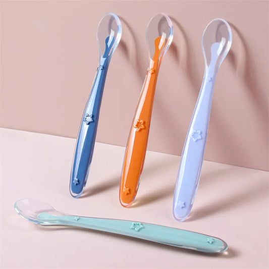 2 Piece Baby Silicone Spoons