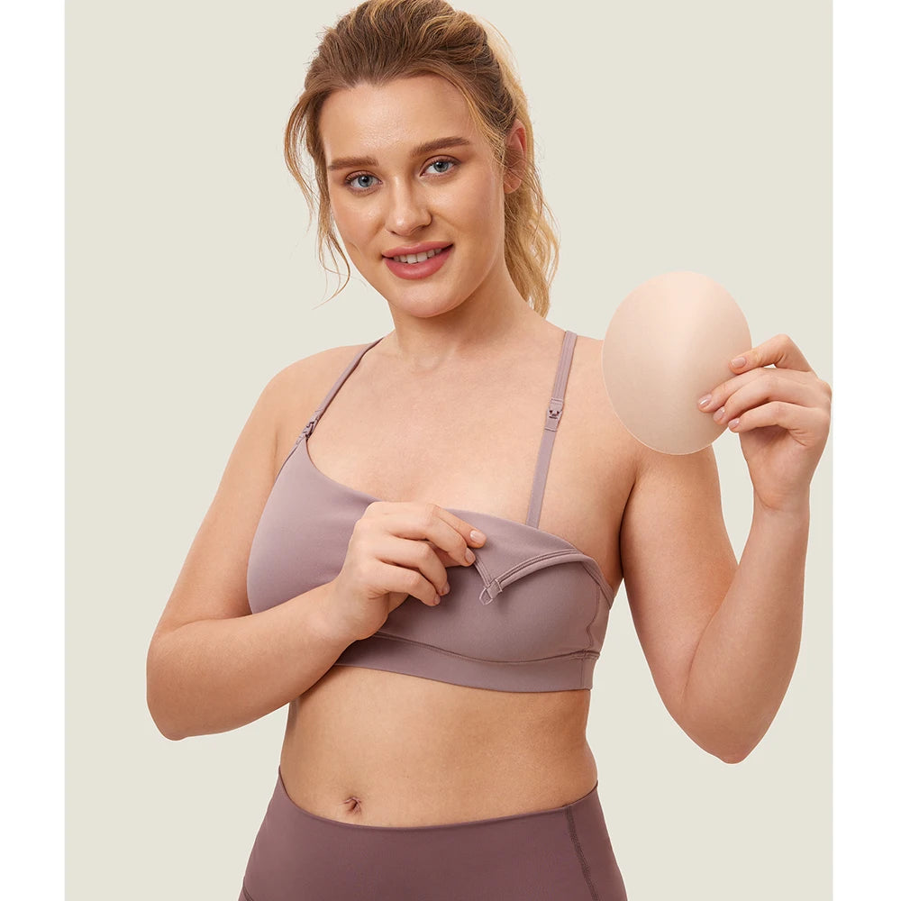 Maternity Nursing/Breastfeeding Yoga Sports Bra