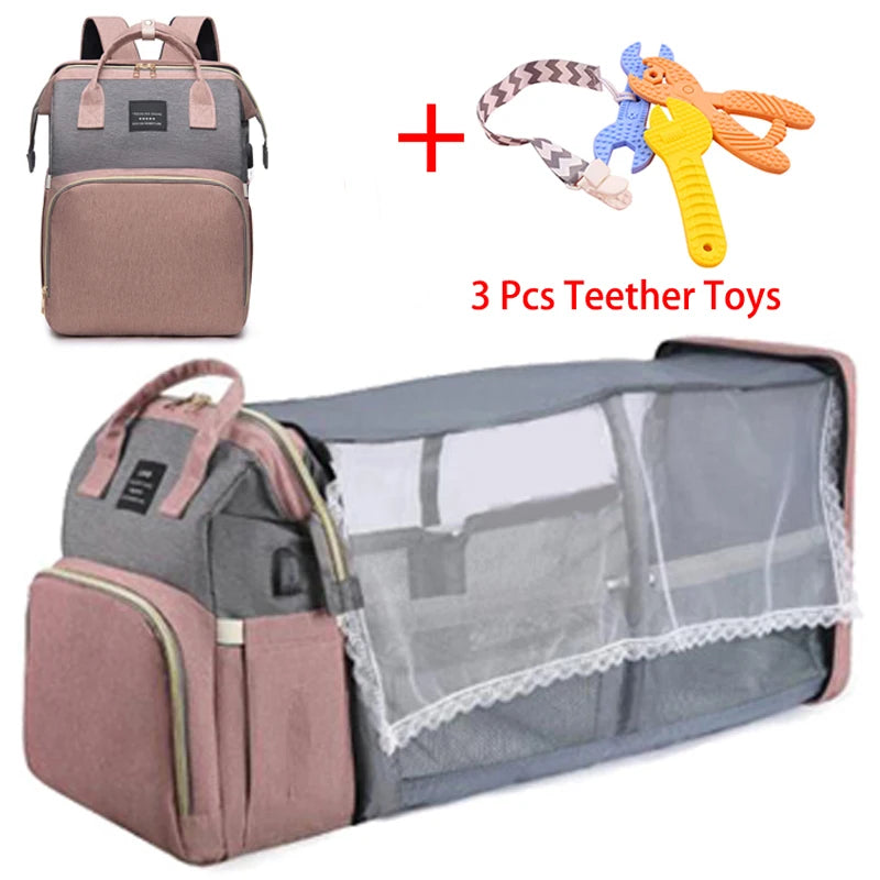 Baby Diaper Stroller Backpack Multifunctional Bag