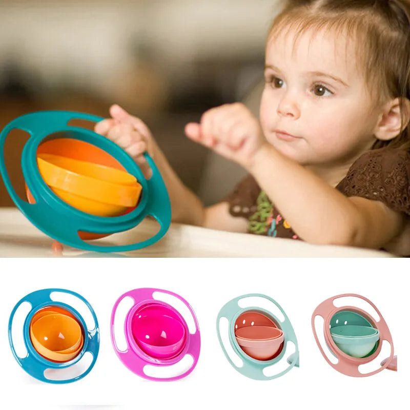 Baby Feeding Dishes Spill Proof Training Bowl