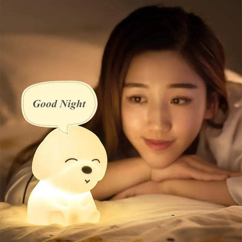 Infant LED Puppy Night Light For Baby