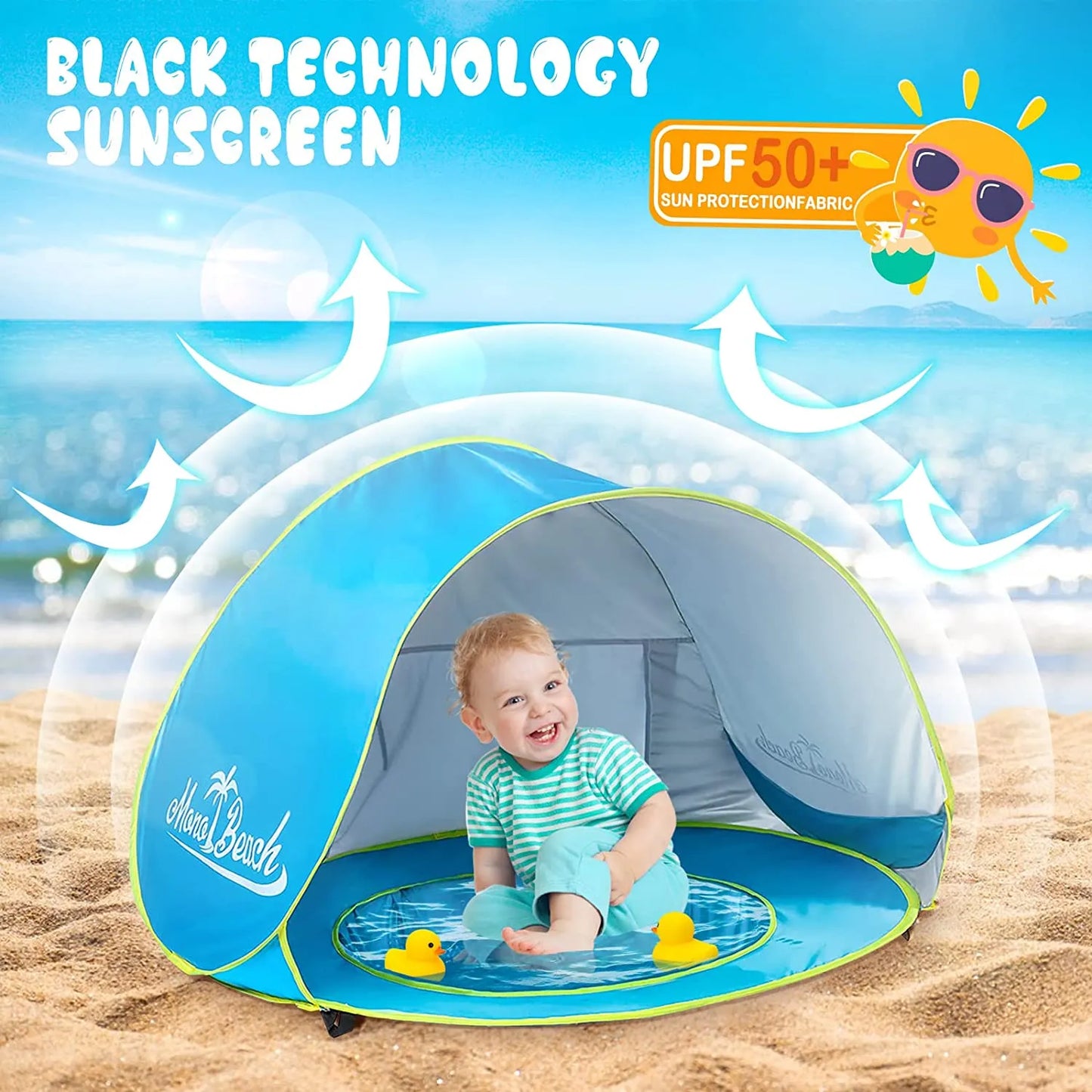 Baby Beach Sun Shelter Pool Play House