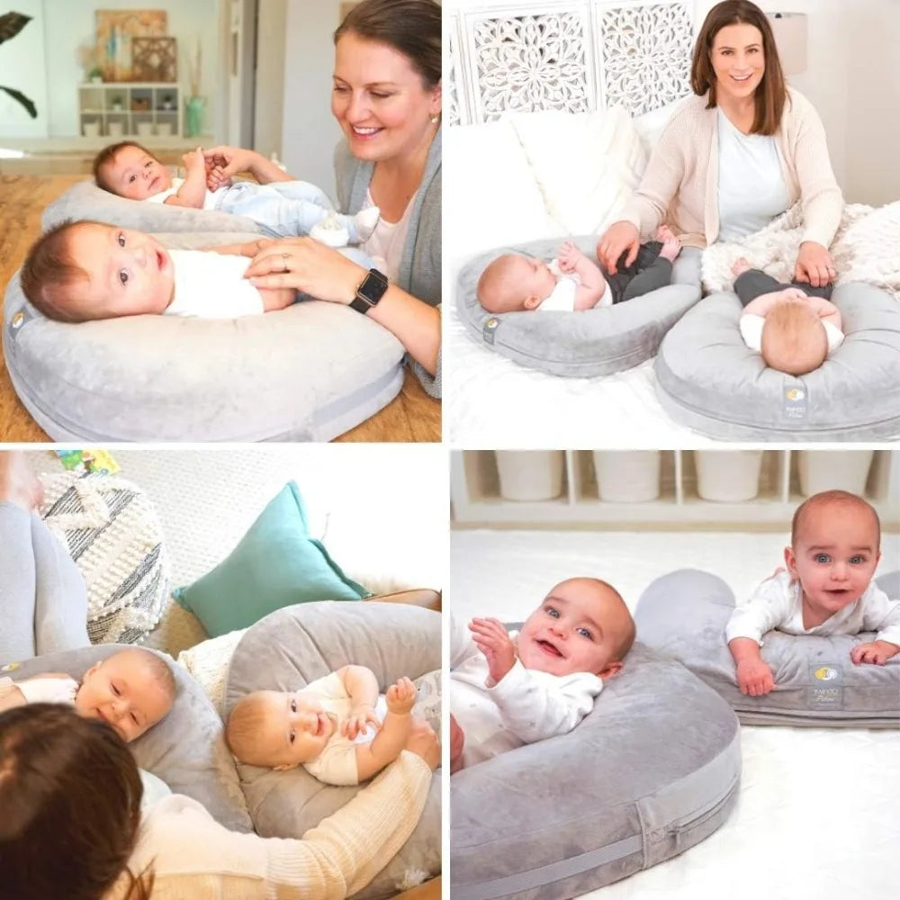 Nurse & Lounge Pillow - Breastfeeding Pillow for Twins or Two Lounge Pillows