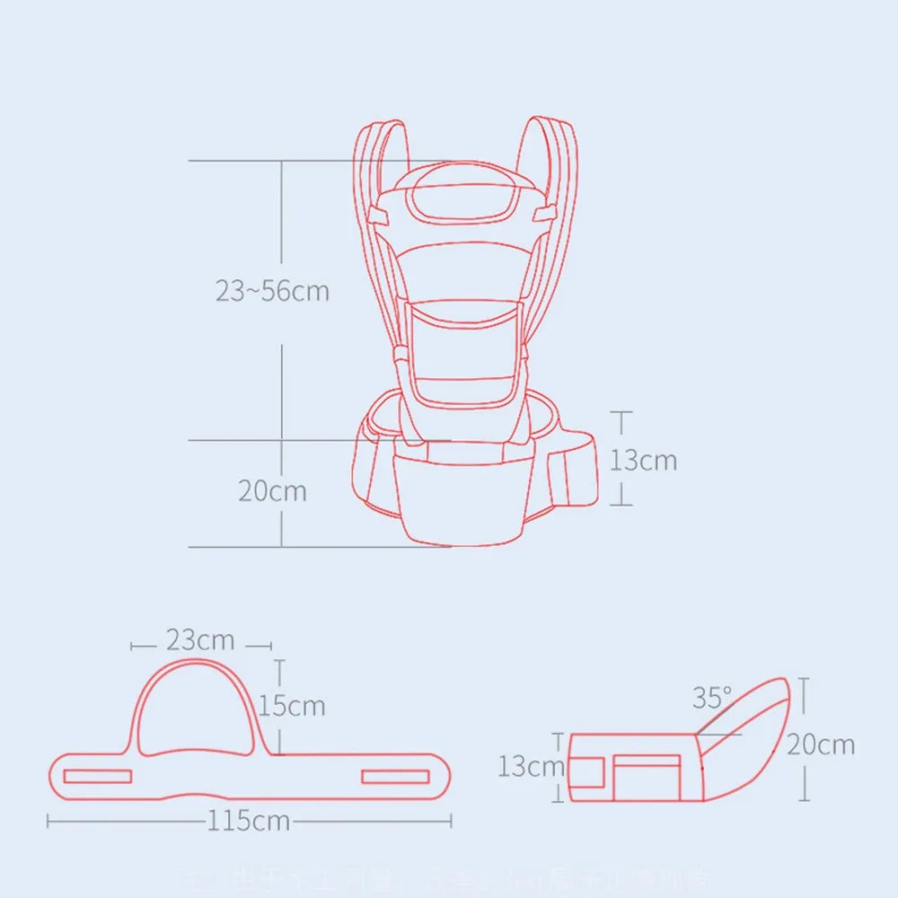 Newborn Baby Carrier Infant Baby Hipseat Wrap Sling