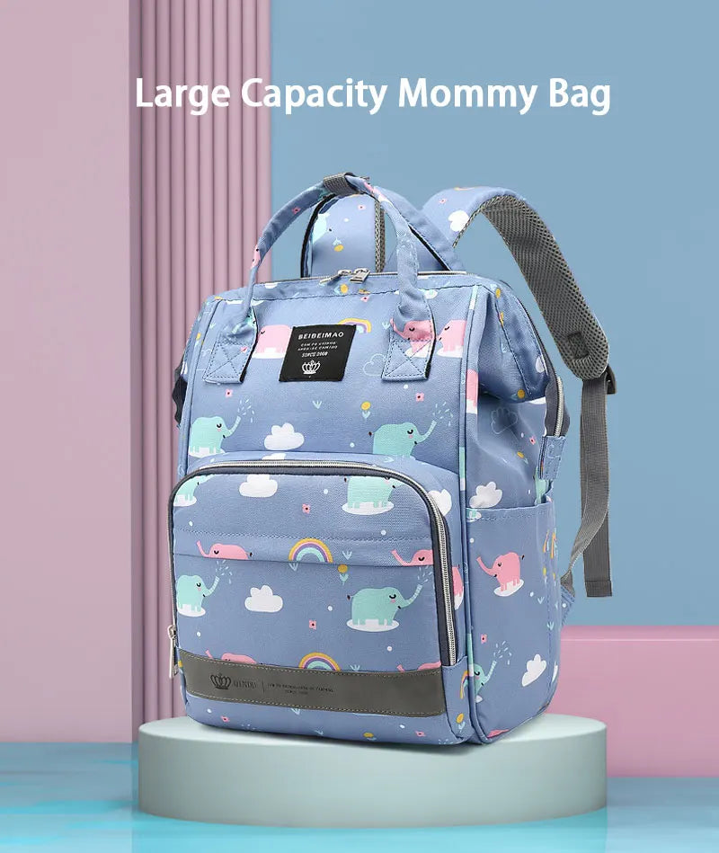 Baby Diaper Bag Backpack Waterproof  For Stroller