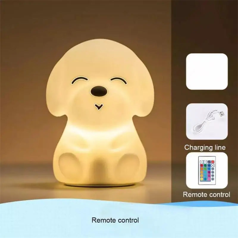 Infant LED Puppy Night Light For Baby