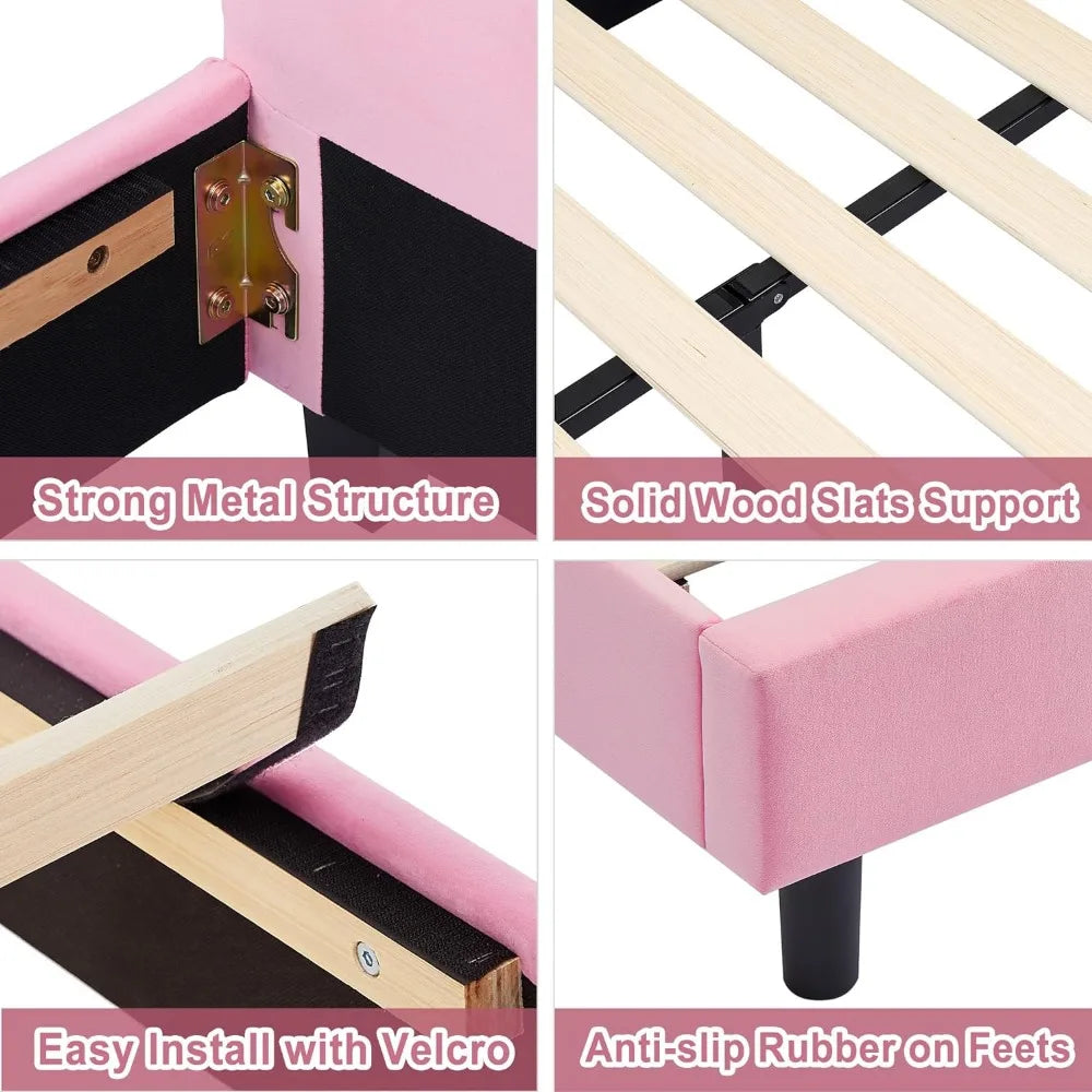 Girl's Princess Single Twin Bed Frame