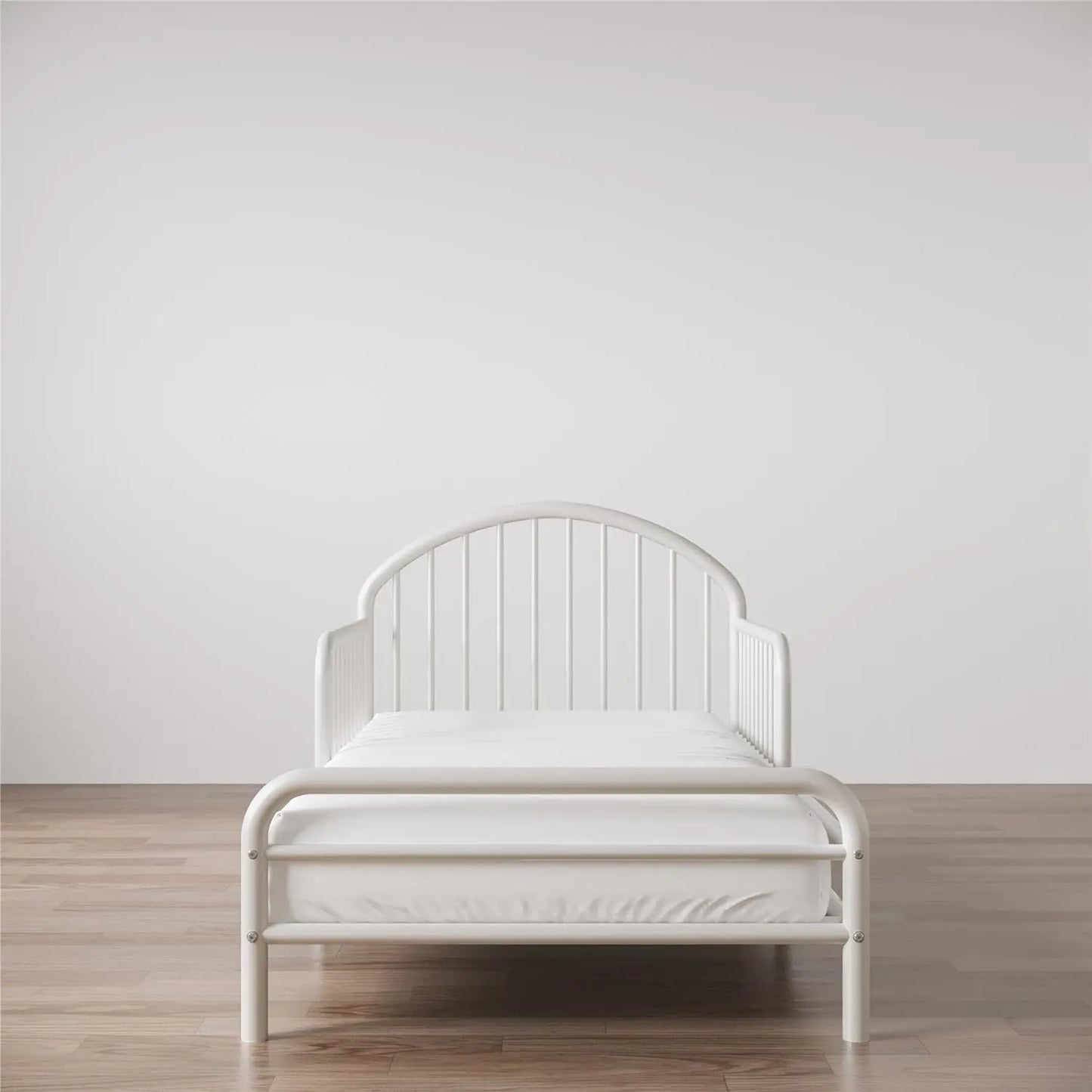 Metal Toddler White Bed for Kids