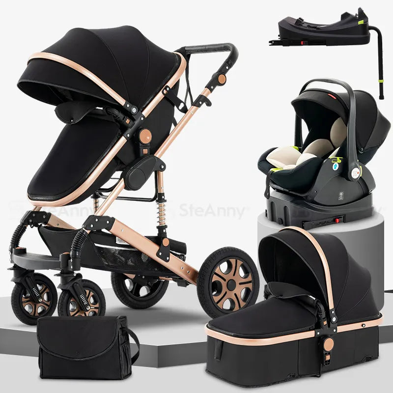 Baby Stroller Combo Car Seat Travel System Baby Carriage Bassinet