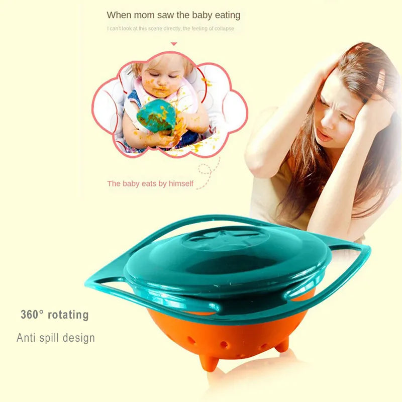 Baby Feeding Dishes Spill Proof Training Bowl