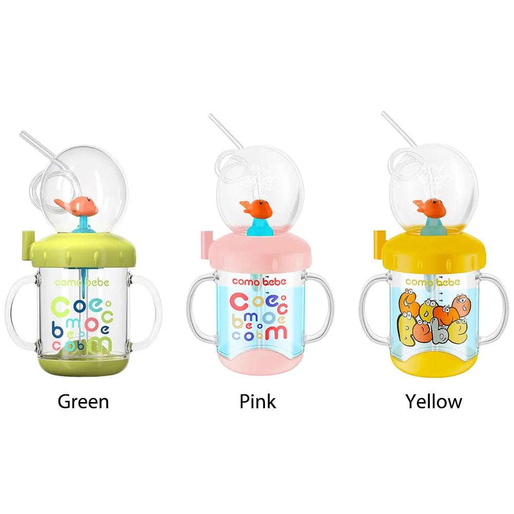 Kids Water Bottle Straw Drinking Outdoors