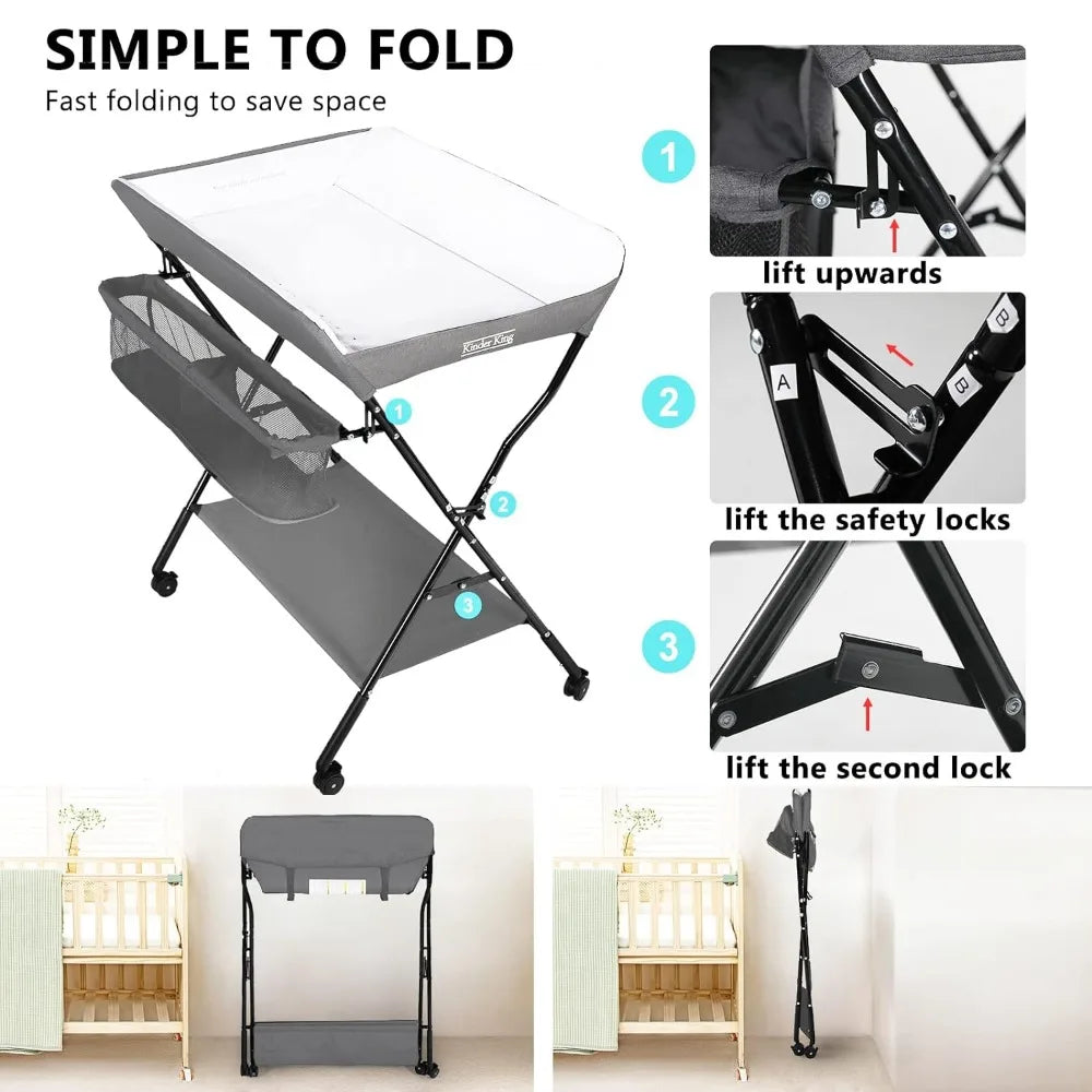 Portable Baby Changing Diaper Table