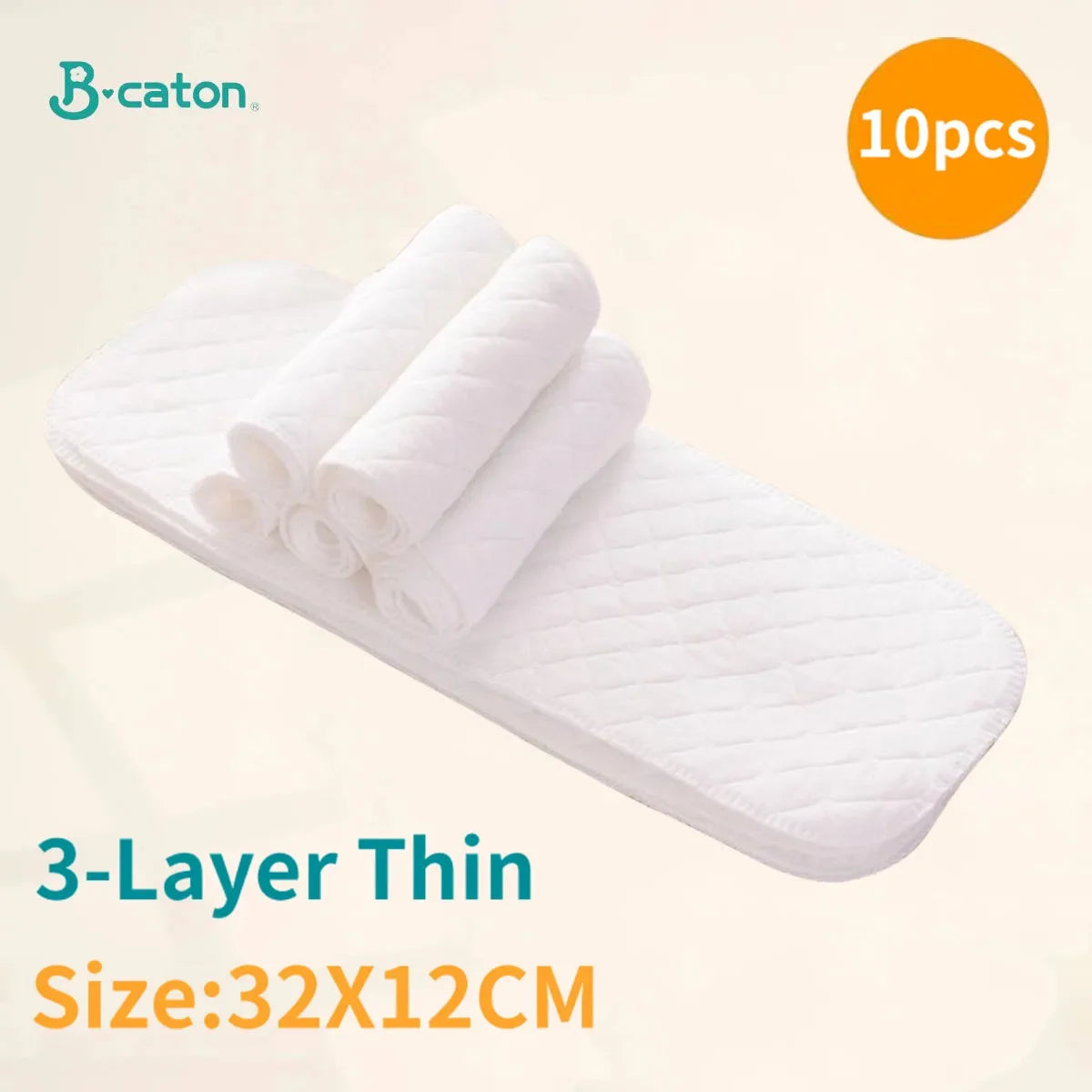 Baby Reusable Cotton Diapers Washable Breathable Absorbent