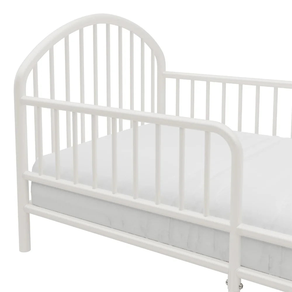 Metal Toddler White Bed for Kids