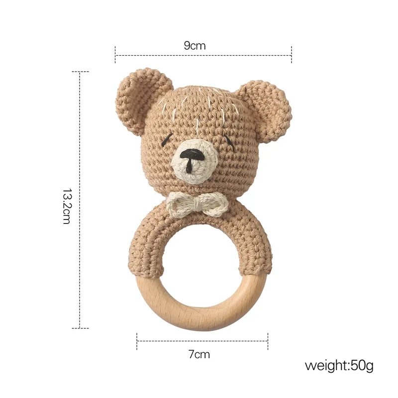 Teether Rattle Ring Newborn Toy