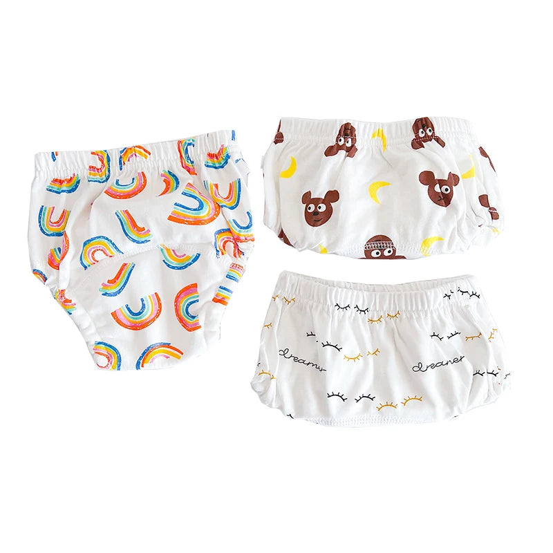 Baby Training Pants Washable Cotton Diapers With Elastic Waist