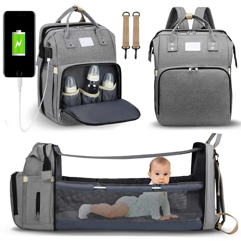 Baby Diaper Stroller Backpack Multifunctional Bag