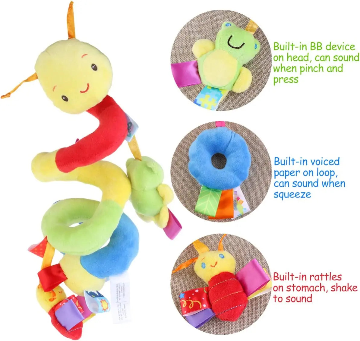 Baby Hanging Plush Activity Travel Toys