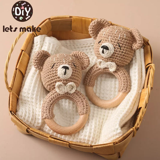 Teether Rattle Ring Newborn Toy