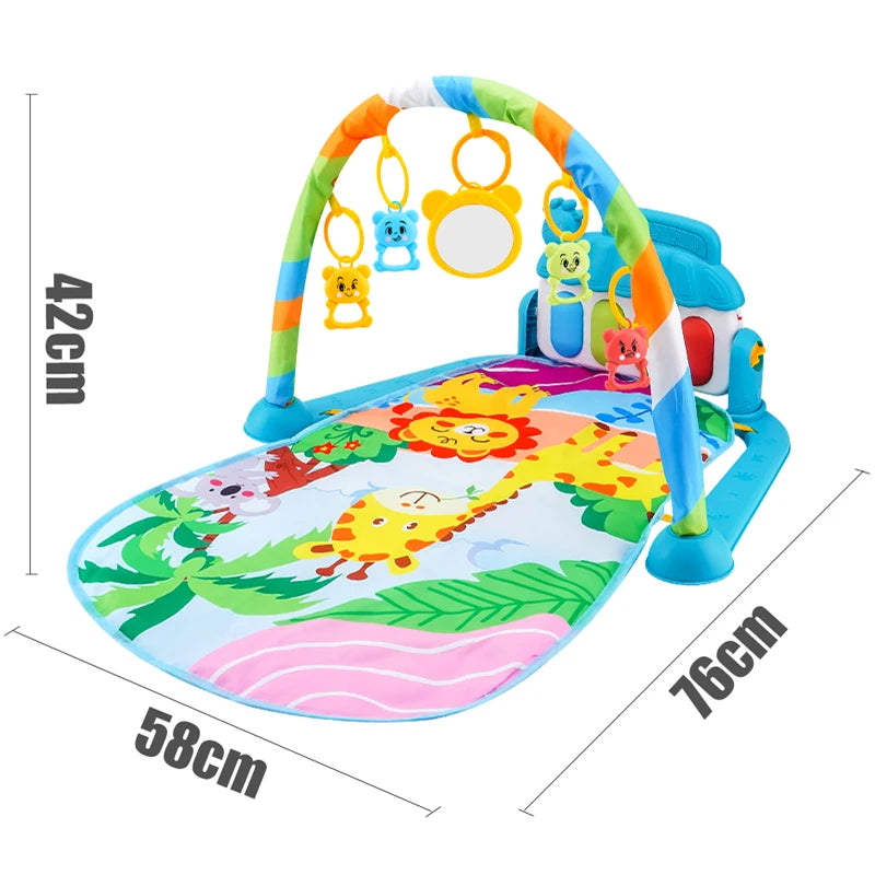 Baby Music Play Gym Toy Piano Crawling Blanket