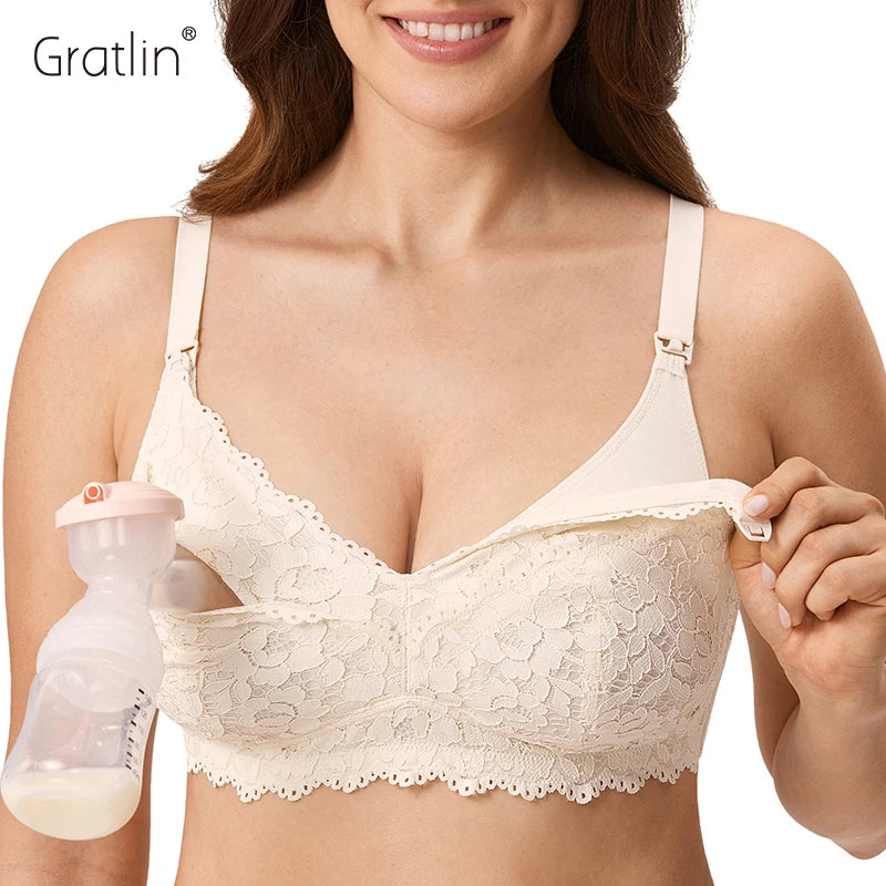 Hands Free Pumping Wireless Bra for Breastfeeding/Nursing Women