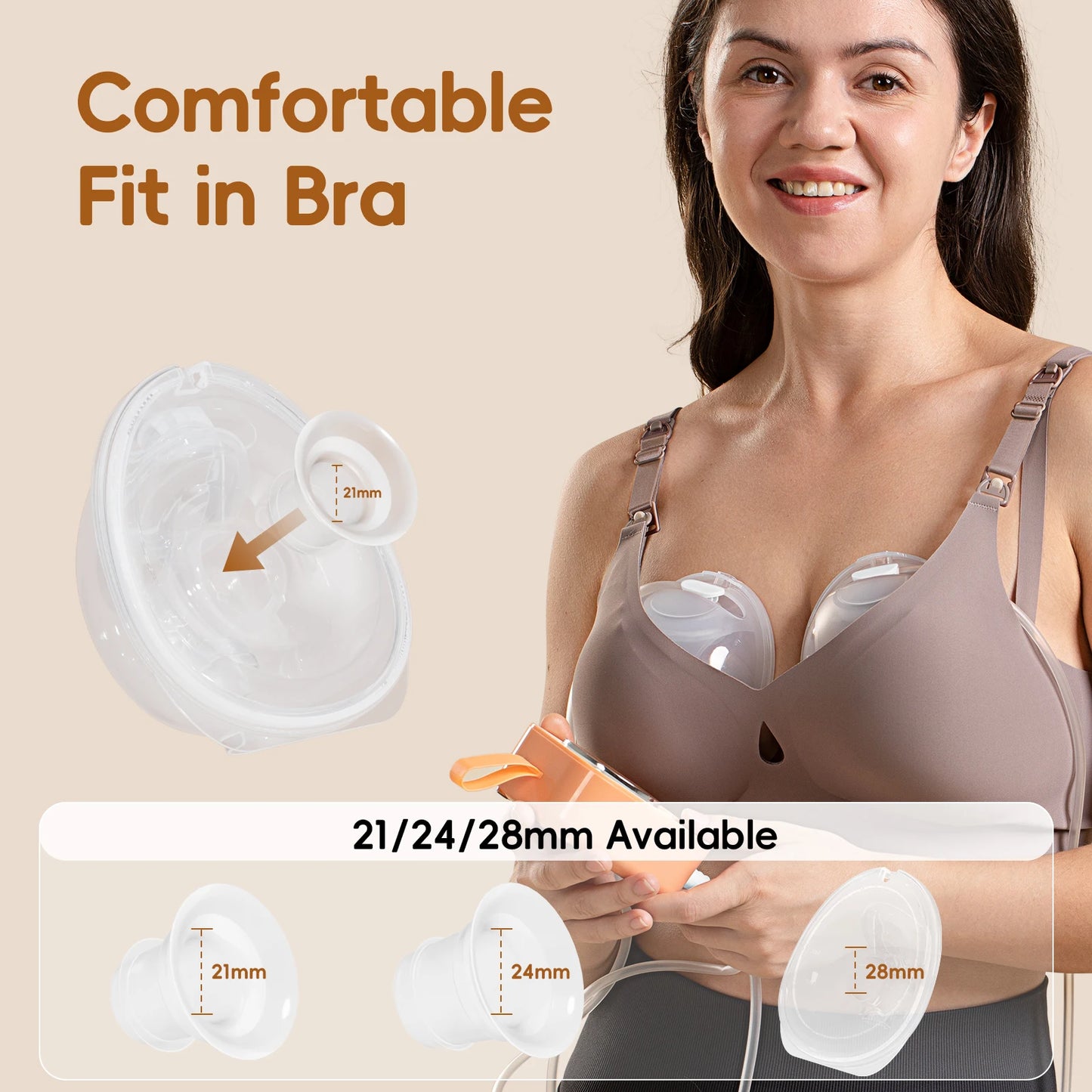 Hands Free Wearable Breast Pump